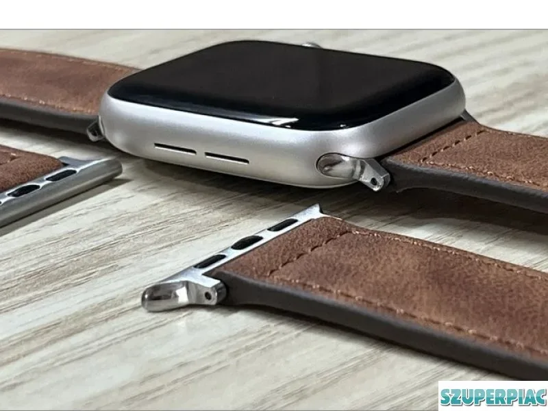 Apple Watch barna színű bőr óraszíj