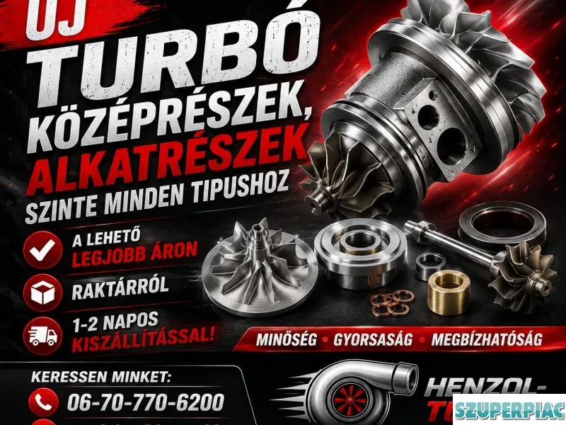 Turbó középrészek alkatrészek