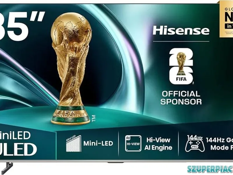 Hisense 85U7Q Pro UHD Smart Miniled TV sötétszürke 215 cm