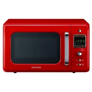 Retro mikrohullámú sütő daewoo kog-6lbr 20 l 800w piros