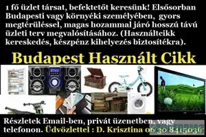 Üzlettársat keresek Üzlettársat keresek