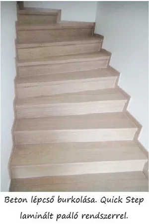 Beton,  kő,  gipsz-beton lépcső burkolást,  vállalunk