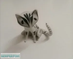 Hollóházi porcelán cica Hollóházi porcelán cica