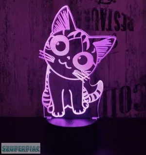 3D Led Lámpa Cica 2 3D Led Lámpa Cica 2