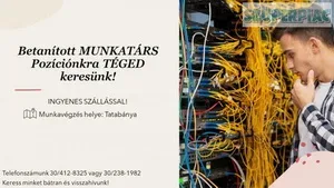 BETANÍTOTT MUNKATÁRSAT KERESÜNK