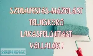 Szobafestést és lakásfelújítást vállalok