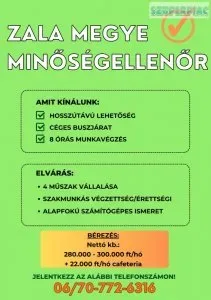 Zala megye - Minőségellenőr