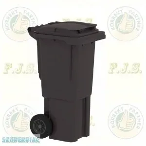 Kuka 60 l fekete kültéri kerekes háztartási szemetes CE antracit Kuka 60 l fekete kültéri kerekes háztartási szemetes CE antracit