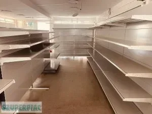 Új Tegometall fém bolti Fali polc gondola forgó kereszt kosár