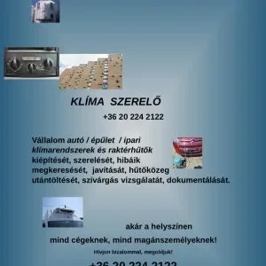 Klíma szerelő Klíma szerelő