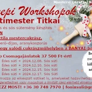 A Sütimester Titkai WORKSHOP A Sütimester Titkai WORKSHOP