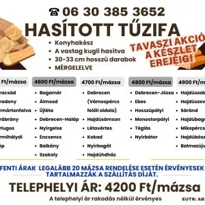 Akác tűzifa