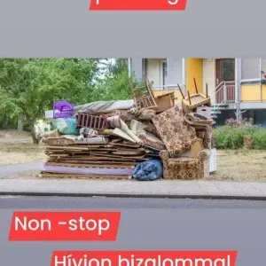 Lomtalanítás költöztetés fuvarozás ház kipakolás