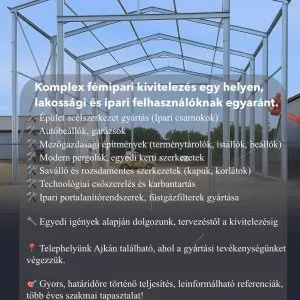 Komplex fémipari kivitelezés egy helyen