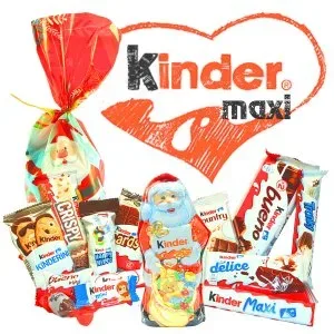 Mikulás csomag Kinder maxi Télapó ajándékcsomag 337g TeliZsák