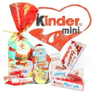 Mikulás csomag Kinder mini Télapó ajándékcsomag 2297g TeliZsák