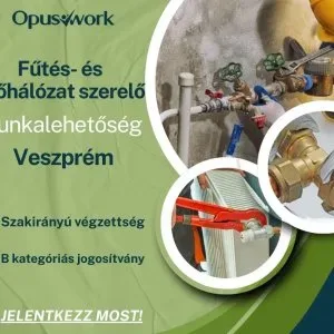 Fűtés és csőhálózat szerelő