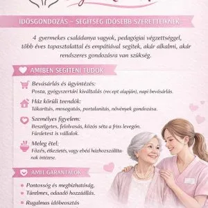 Idős gondozást vállalok Esztergomban és környékén Idős gondozást vállalok Esztergomban és környékén