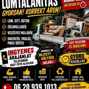 Lomtalanitás ingatlan kiürités országosan 06209391013