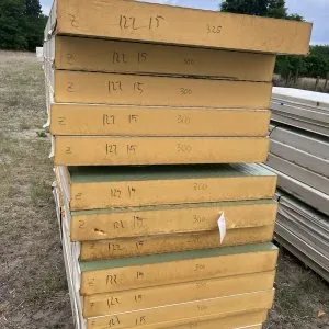 15 cm vastag 122 cm széles zöld szendvicspanel fal